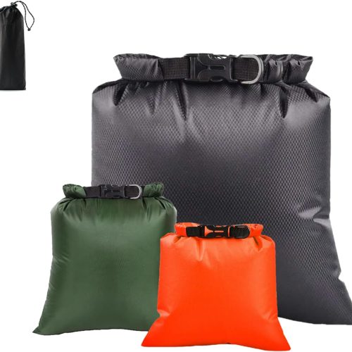 3PCS Waterproof Dry Bags, Lightweight Dry Bags For Kayaking Waterproof, Outdoor Stuff Sack For Hiking Rafting Boating Camping 2.5L, 3L, 8L