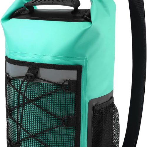 Dry Bag, 25L Waterproof Backpack, Dry Bags Kayak for Women Men, Roll Top Outdoor Travel Bag for Boating, Kayaking, Fishing, Hiking, Rafting(Lake Blue)