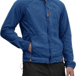 Men's Lightweight Windbreaker Jacket, Full Zip Long Sleeve Outdoor Athletic Jacket for Hiking