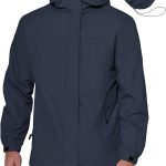 Men's Raincoat, Waterproof, Hooded, Lightweight, Packable, Outdoor Shell, Cycling