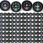 100 Pcs Button Compass Bulk 20mm Mini Survival Pocket Oil Filled for Camping Hiking Boating Touring Outdoor Activities